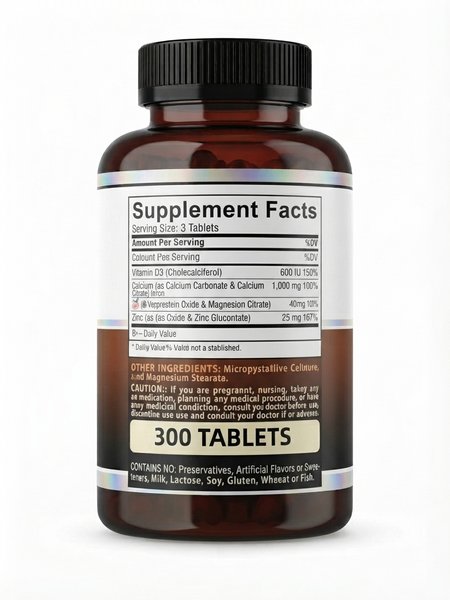 Complex Calcium Magnésium Zinc Vitamin D3