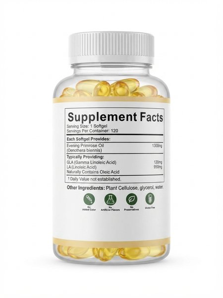 Huile d'onagre 1300mg/120 Softgels