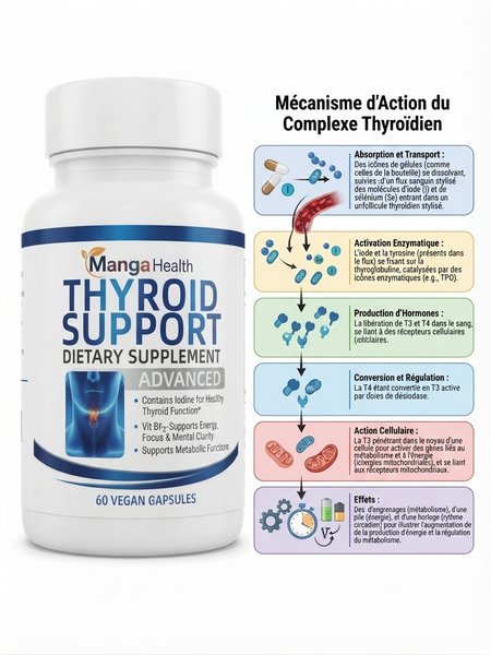 Thyroid Support Advanced – Complexe Bien-Être Thyroïdien & Énergie